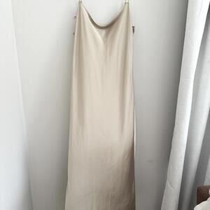 J. Crew Beige Women's Slip Dress with Spaghetti Straps